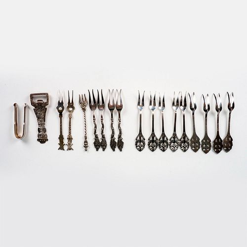 18PC ASSORTED VINTAGE STERLING