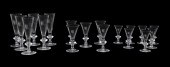 18PC STEUBEN GLASS STEMWARE, P