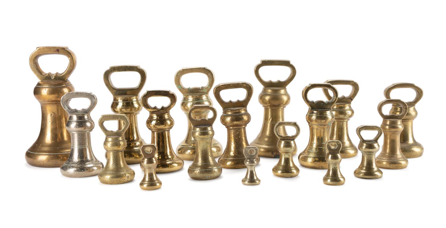 18PCS BRITISH BRASS SCALE