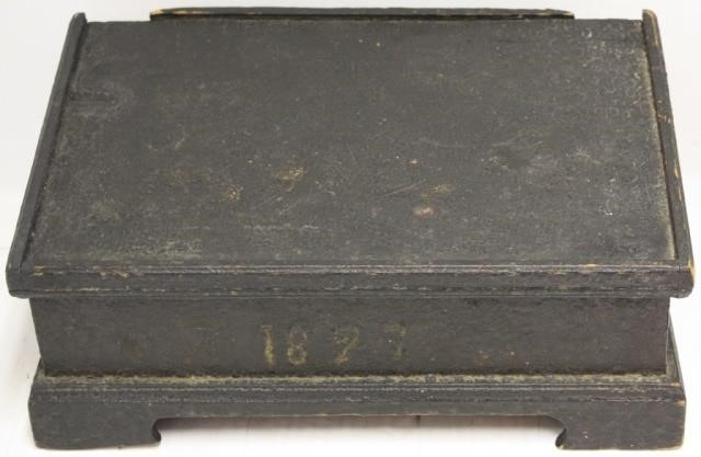 18TH C AMERICAN PRIMITIVE DESK