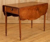 18TH C. AMERICAN WALNUT DROP L