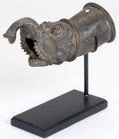 18TH C. BRASS PALANQUIN HANDLE