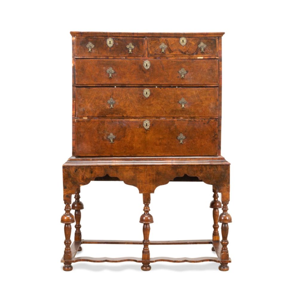 18TH C. BURL WALNUT WILLIAM &