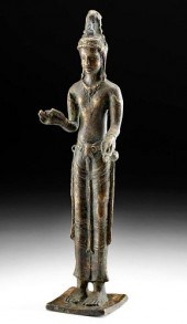 18TH C. BURMESE BRASS BODHISAT