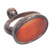 18th C Carnelian Intaglio Seal