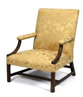 18TH C. CHIPPENDALE MAHOGANY L