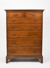 18TH C. CHIPPENDALE MAPLE TALL