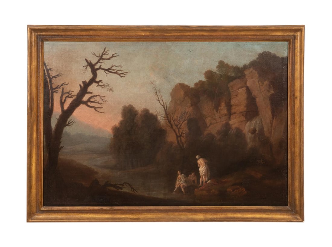 18TH C. CLASSICAL LANDSCAPE W/