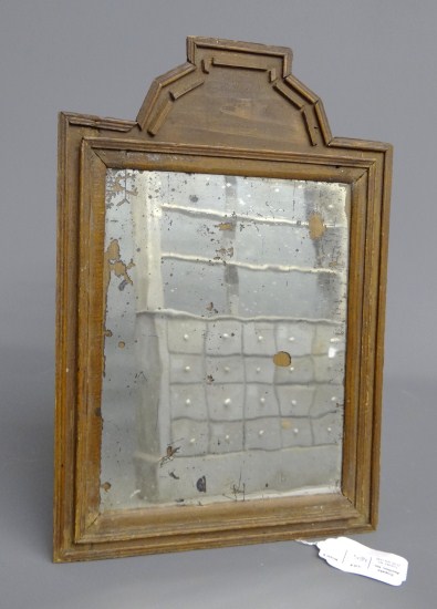 18th c. Courting mirror. 10 1/2'' x