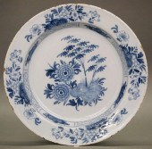 18TH C. DELFT WARE CHARGERAn 1