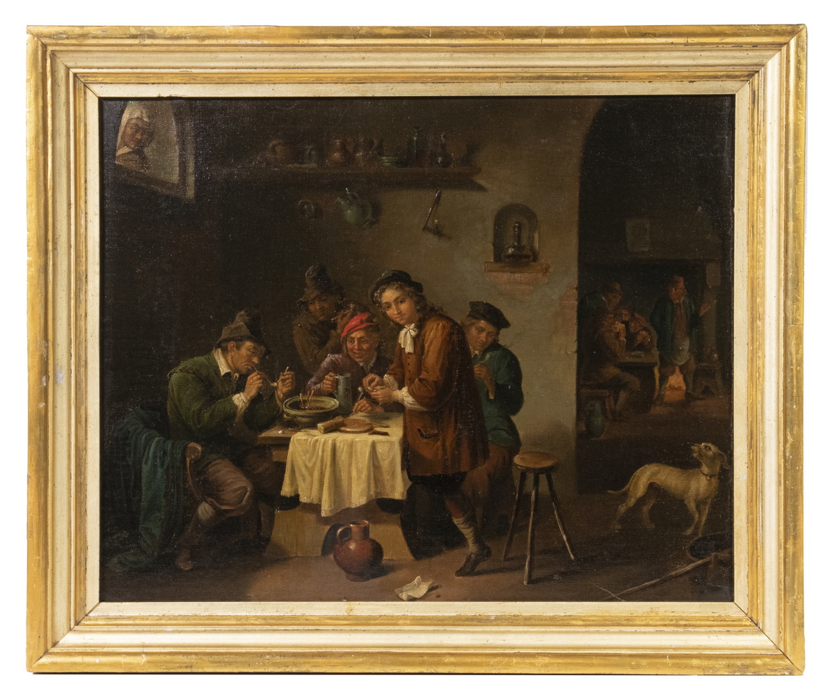 18TH C. DUTCH GENRE PAINTING A