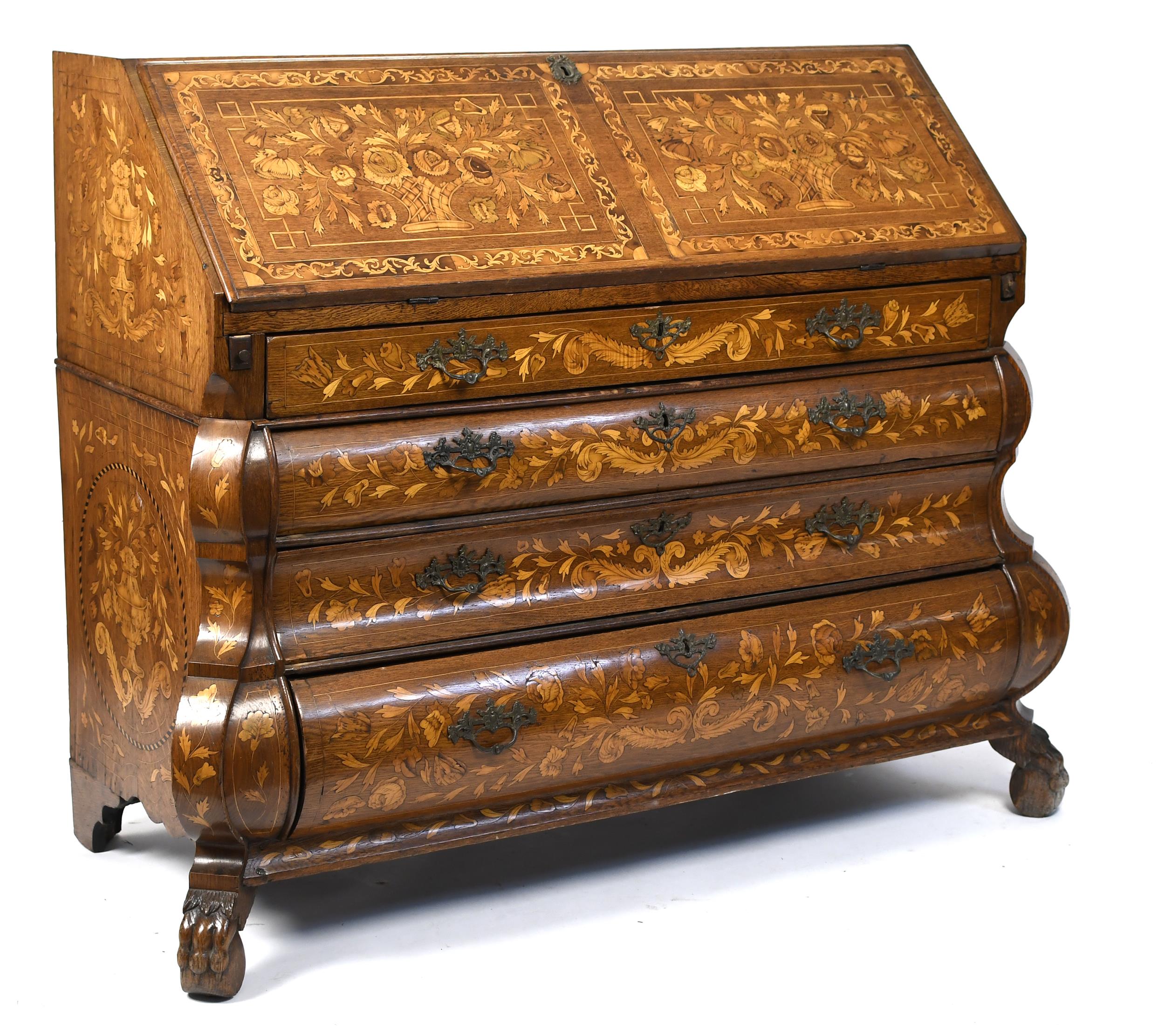 18TH C. DUTCH MARQUETRY INLAID