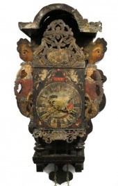 18TH C DUTCH STOOL CLOCKCirca