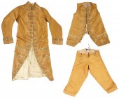 18th C Embroidered Court Suit,