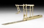 18TH C. ENGLISH BRASS GUINEA C