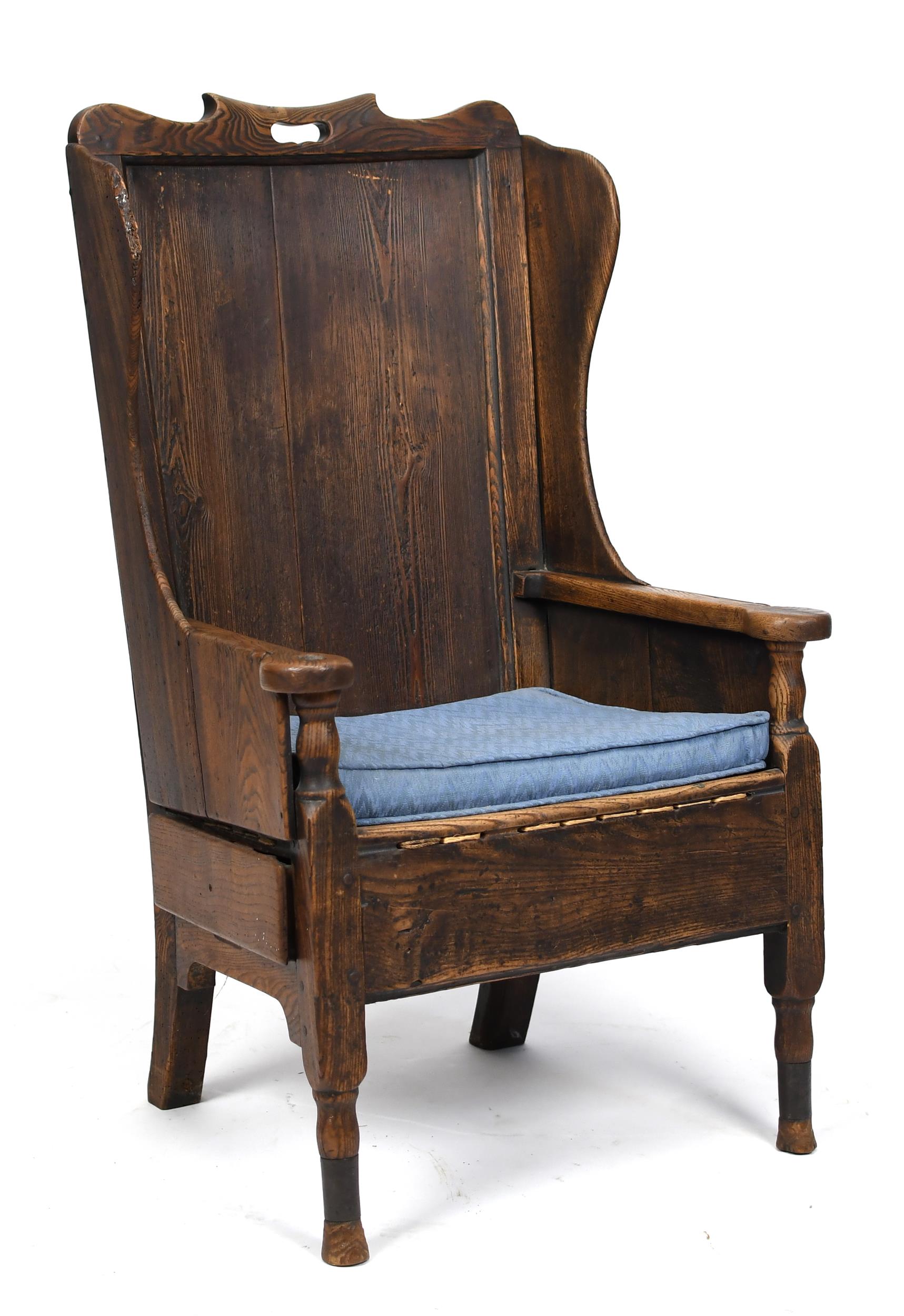 18TH C. ENGLISH ELM LAMBING