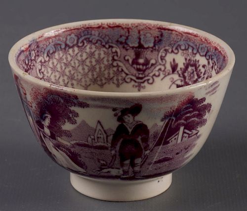 18TH C ENGLISH HANDLELESS PEARLWARE