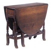 18TH C. ENGLISH OAK GATELEG TA