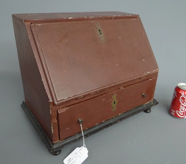 18th c. English oak painted