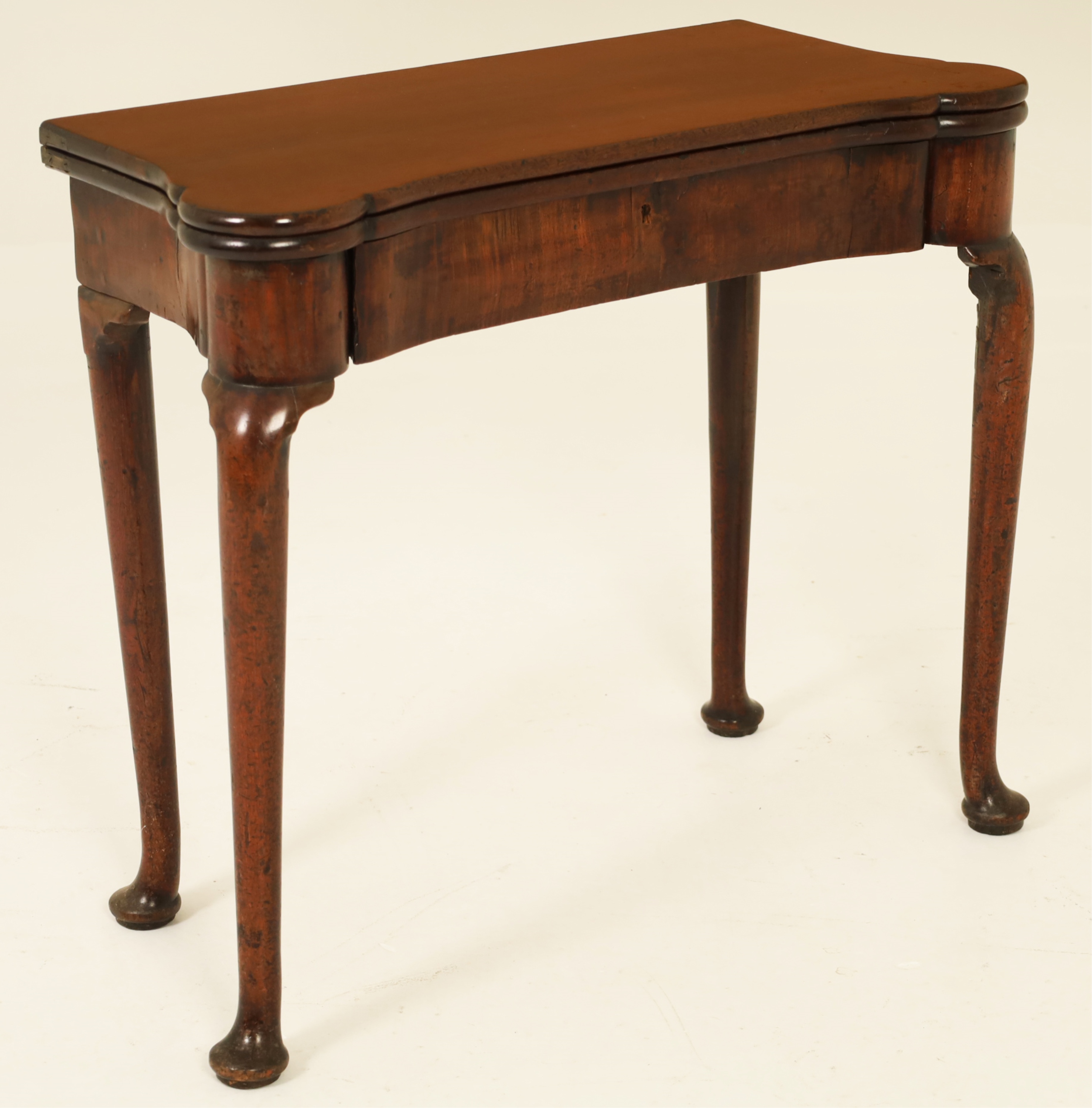 18TH C. ENGLISH Q.A. MAHOGANY GAMES