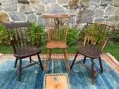 18th C. fan back maple and ash