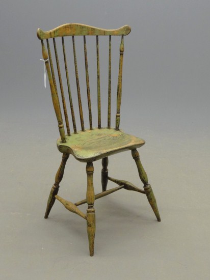 18th c. fanback Windsor chair in