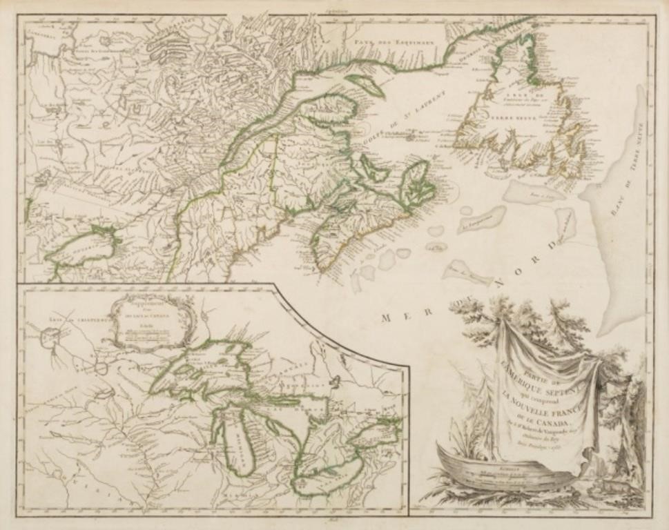18TH C. FIRST EDITION NEW FRANCE