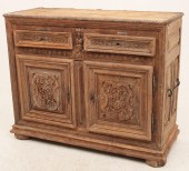 18TH C. FRENCH BLEACHED CARVED