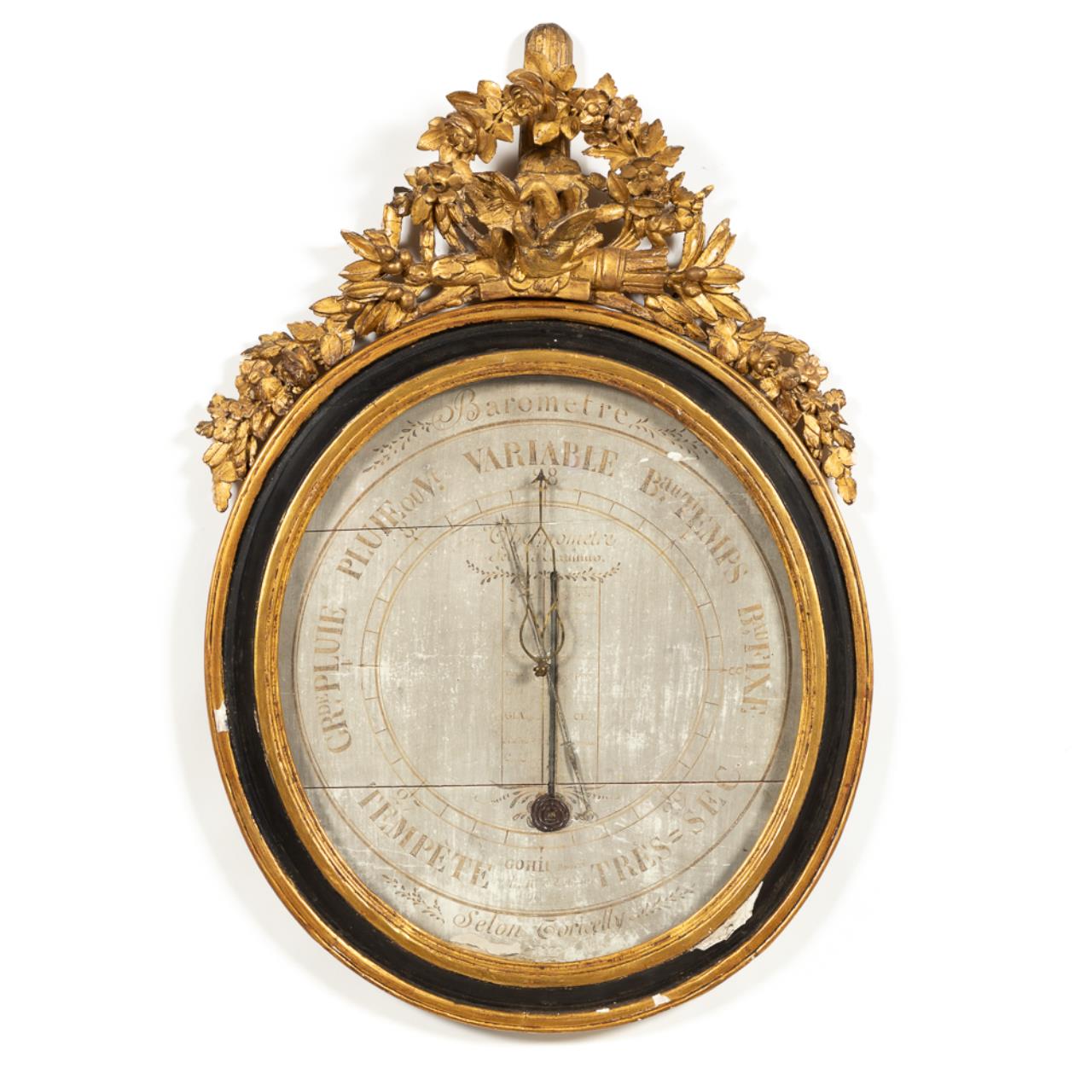 18TH C. FRENCH PARCEL GILT &