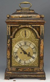 18TH C. FUSEE CLOCK, CHINOISER