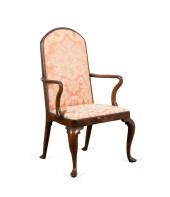 18TH C. GEORGIAN WALNUT ARMCHA