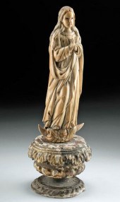 18TH C. INDO-PORTUGUESE IVORY