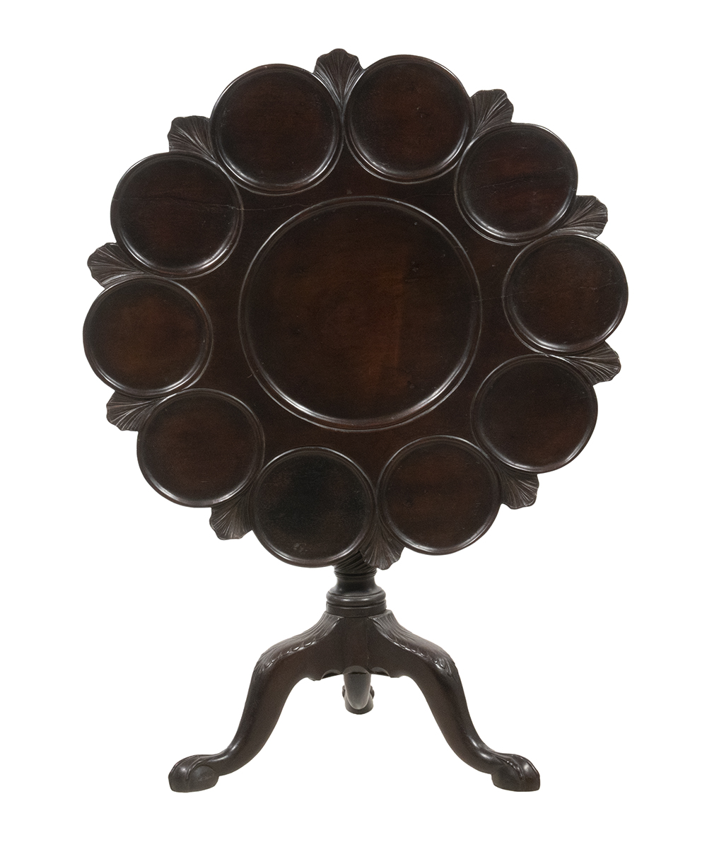 18TH C. IRISH CHIPPENDALE TILT