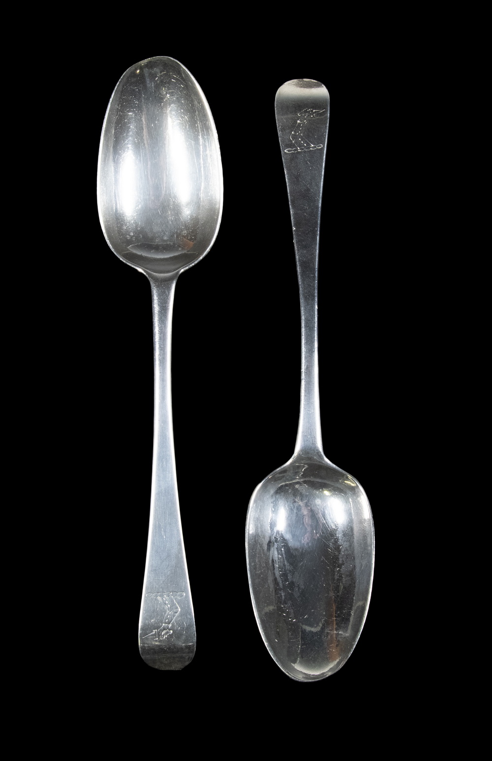 18TH C. IRISH SILVER SPOONS BY