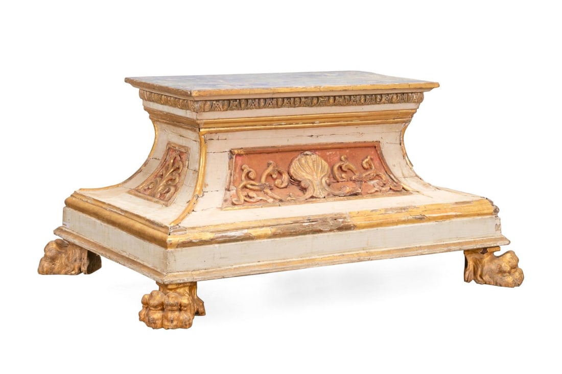 18TH C. ITALIAN BAROQUE PARCEL GILT
