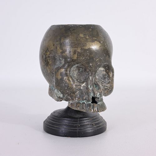 18TH C. ITALIAN BRONZE MEMENTO MORI