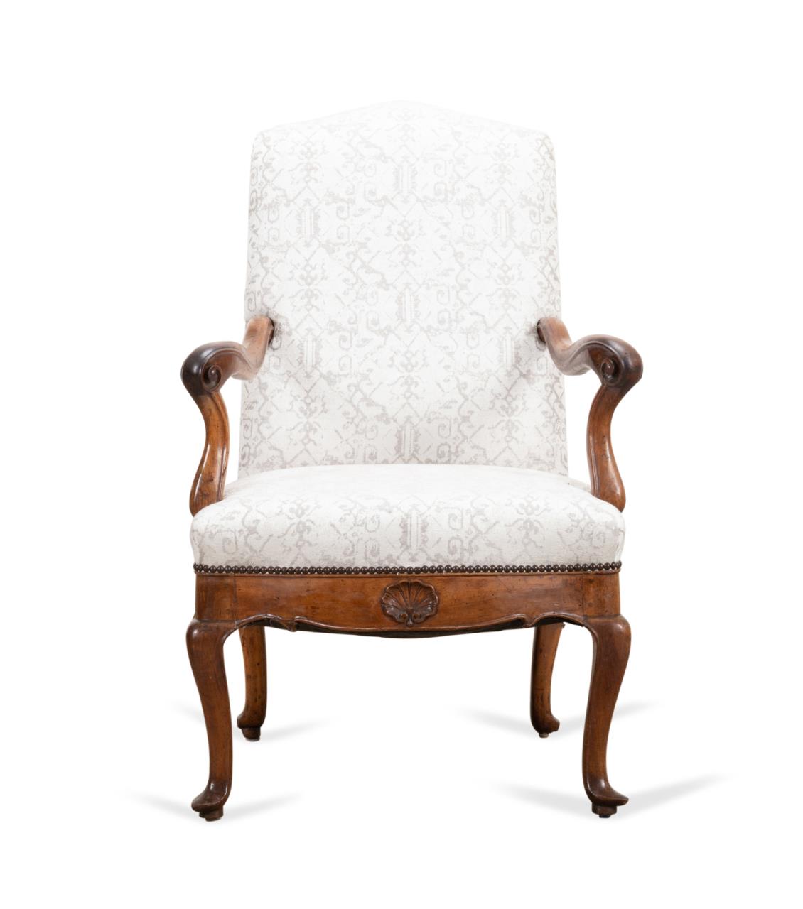 18TH C. ITALIAN CARVED WALNUT
