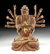 18TH C. JAPANESE GILT WOOD AVA