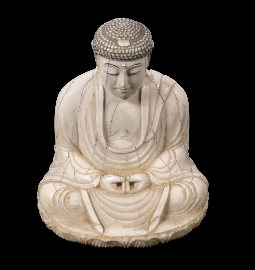 18TH C. JAPANESE IVORY BUDDHA