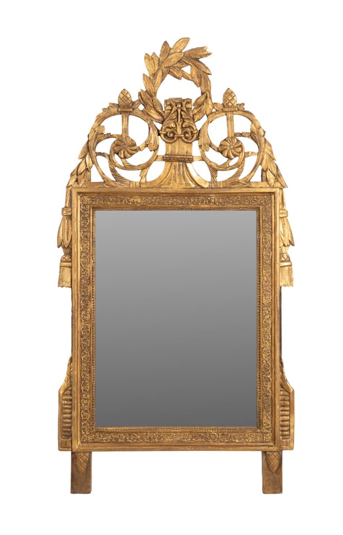 18TH C. LOUIS XVI LYRE CREST