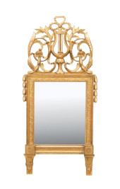 18TH C. LOUIS XVI LYRE CREST G