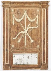 18TH C. LOUIS XVI PAINTED TRUM