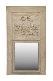 18TH C. LOUIS XVI TRUMEAU CARV