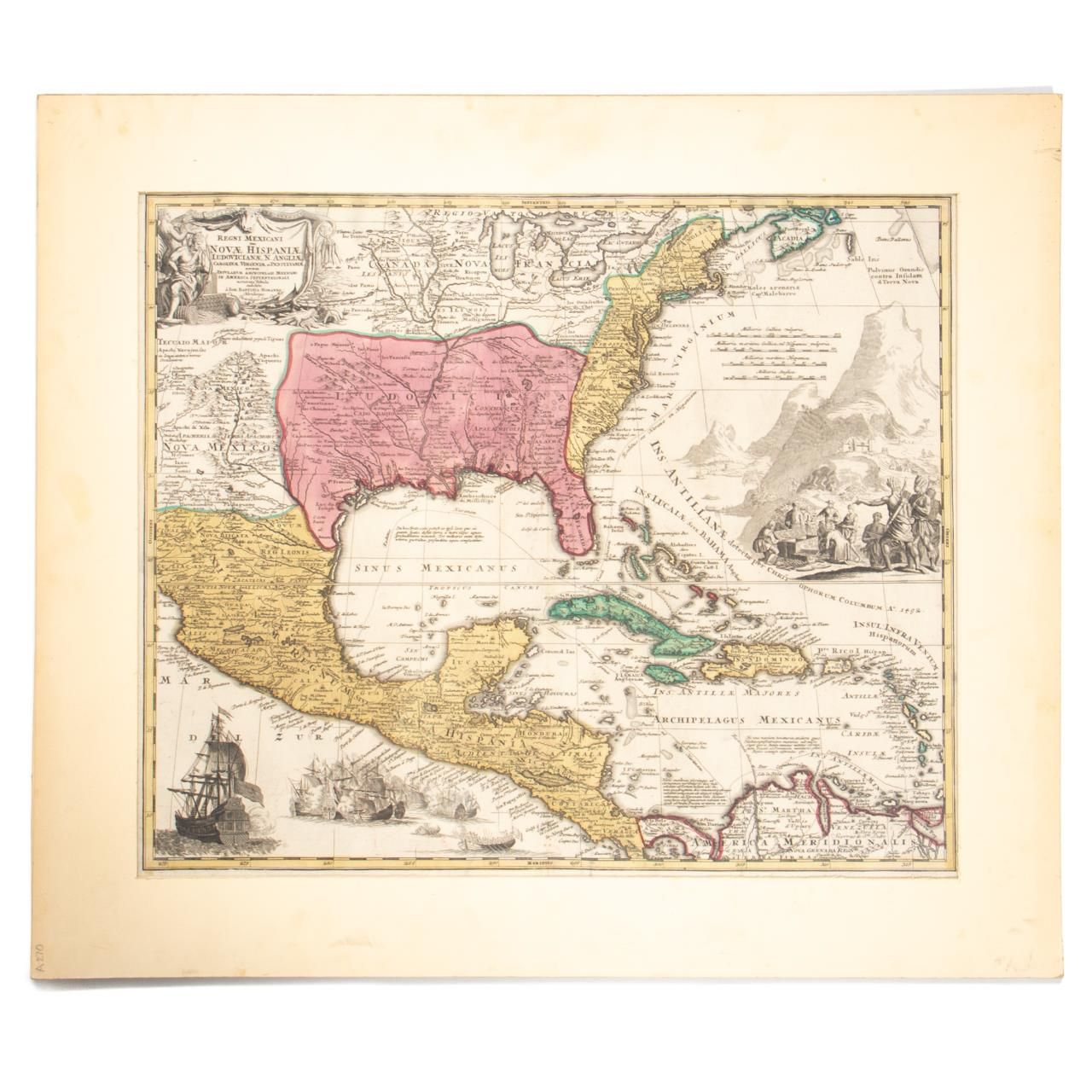 18TH C MAP, NORTH AMERICA, UNITED