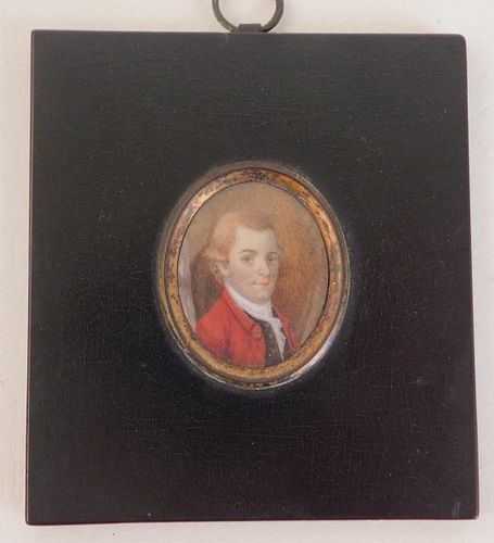 18TH C. MINI PORTRAIT18th century