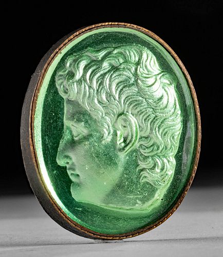 18TH C. NEOCLASSICAL GLASS INTAGLIO