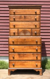 18TH C. NH MAPLE CHIPPENDALE C