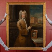 18TH C. OIL OF A NOBLEMAN IN R