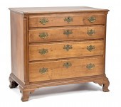 18TH C. PA CHIPPENDALE 4 DRAWE