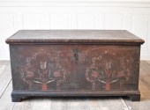 18TH C. PA PINE DOWER BOX. Sig